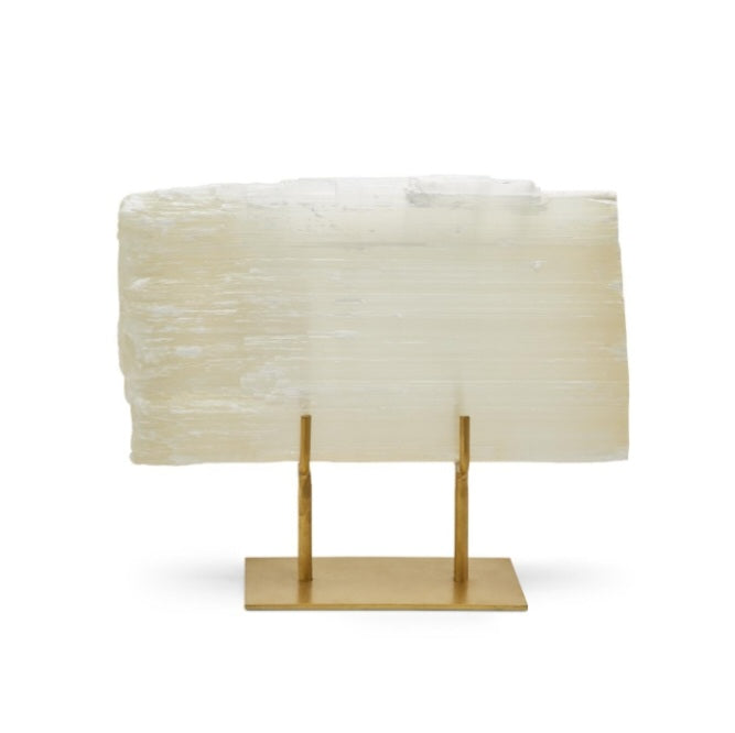 Selenite Slab on Stand