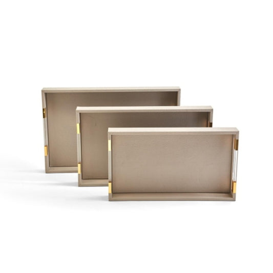 Taupe Rectangle Tray