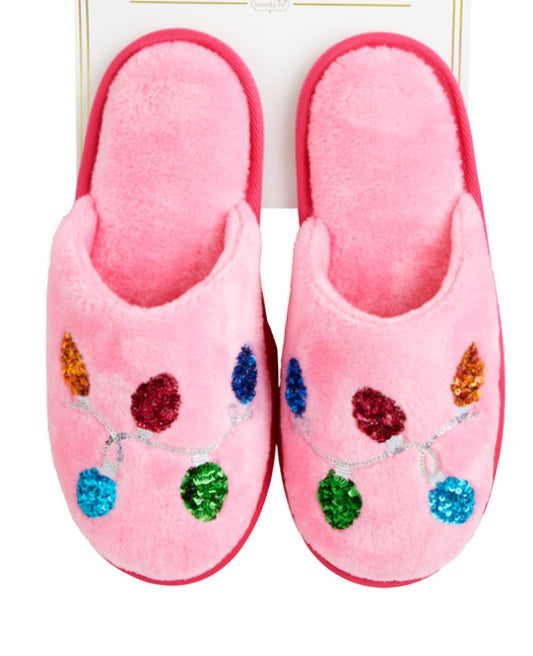 Holiday Sparkle Slippers