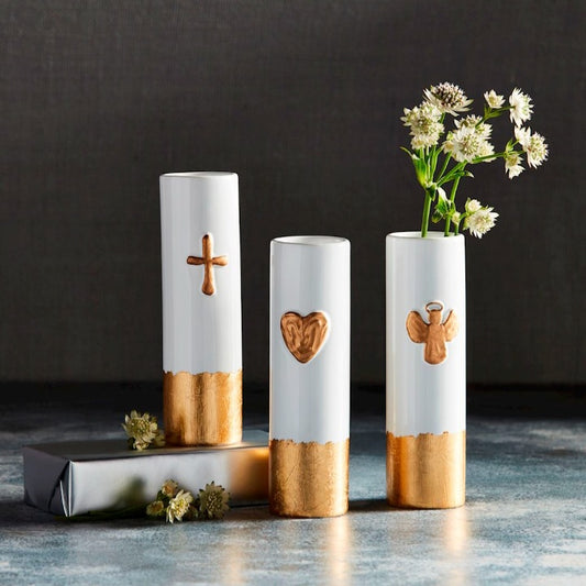 Gold Icon Bud Vases