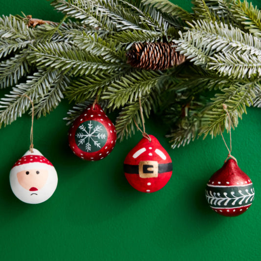 Painted Paper Mache Ornaments