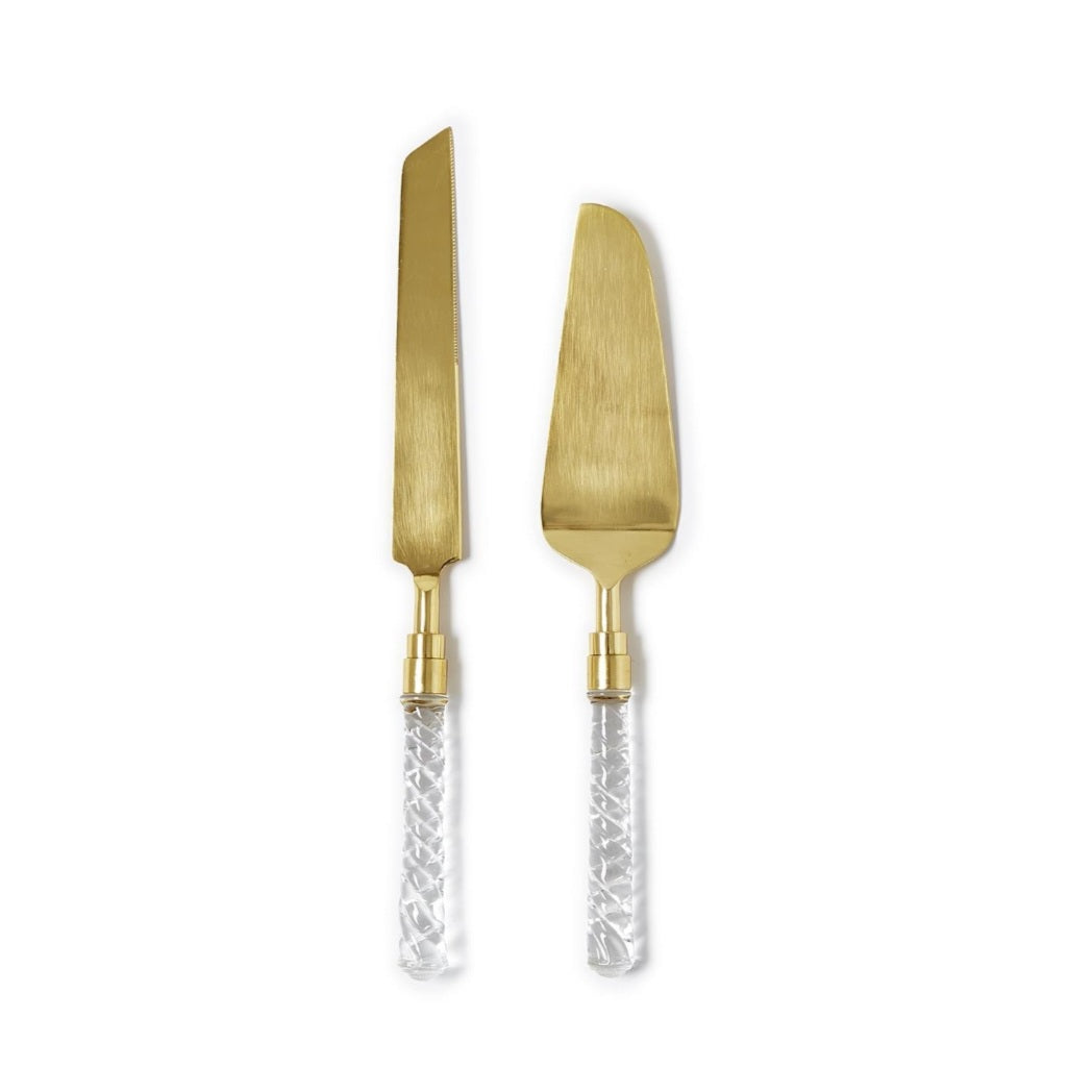 Crystal Clear Cake Server Set