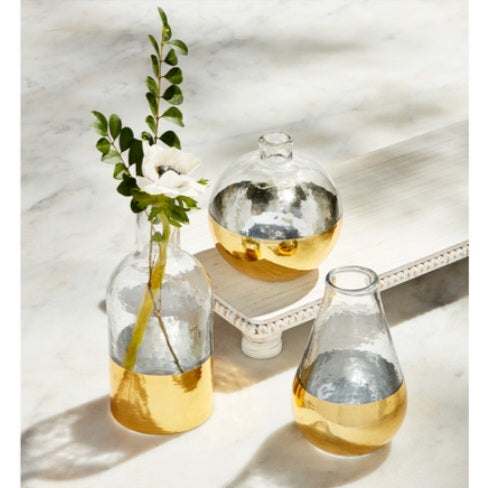Glass & Gold Vase