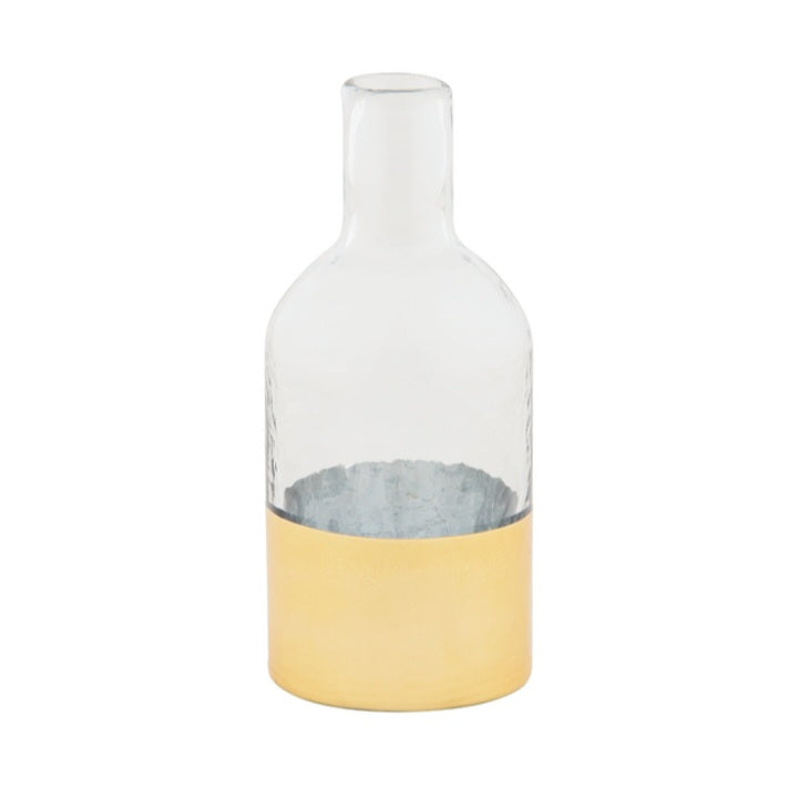 Glass & Gold Vase