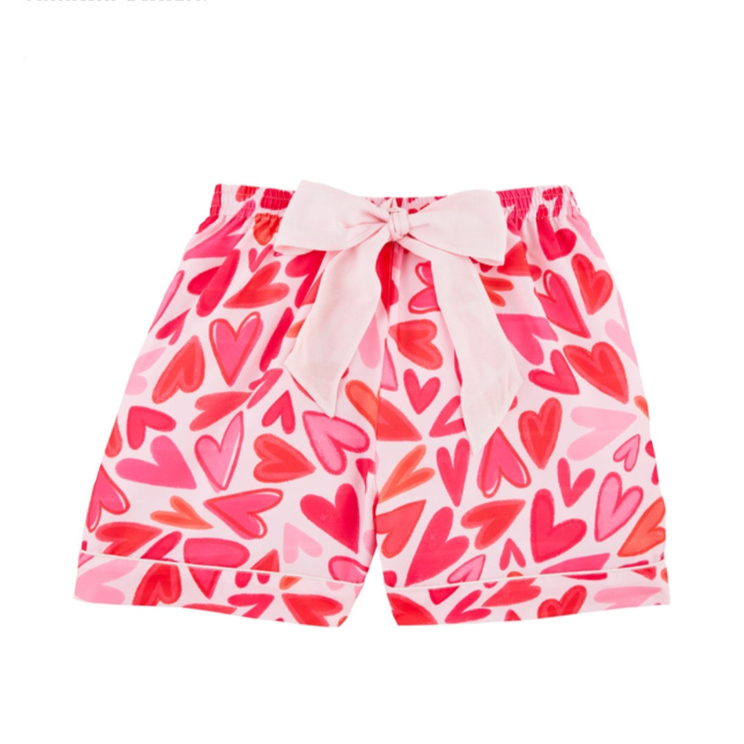 Valentine Pajama Shorts