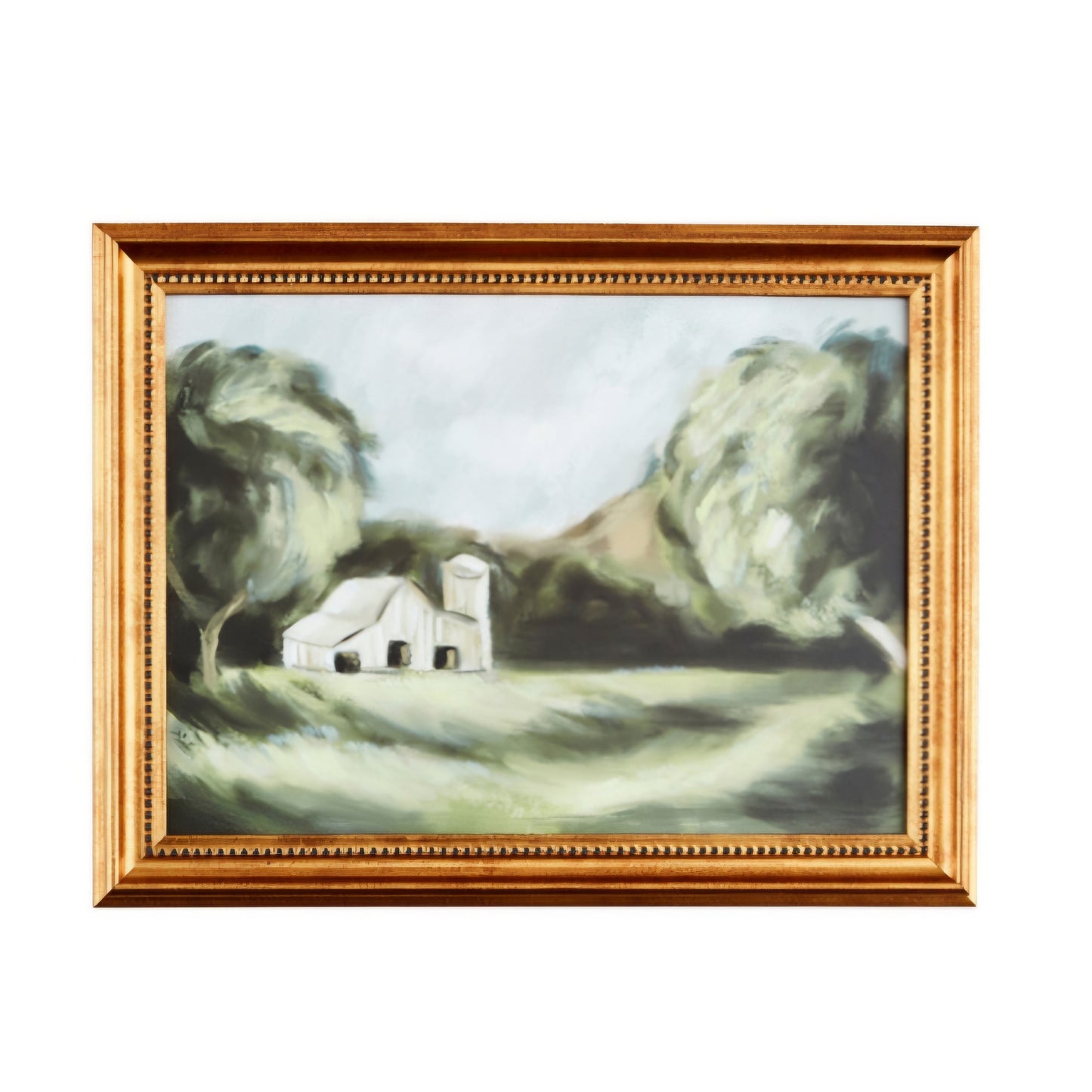 Barn Landscape Framed Canvas