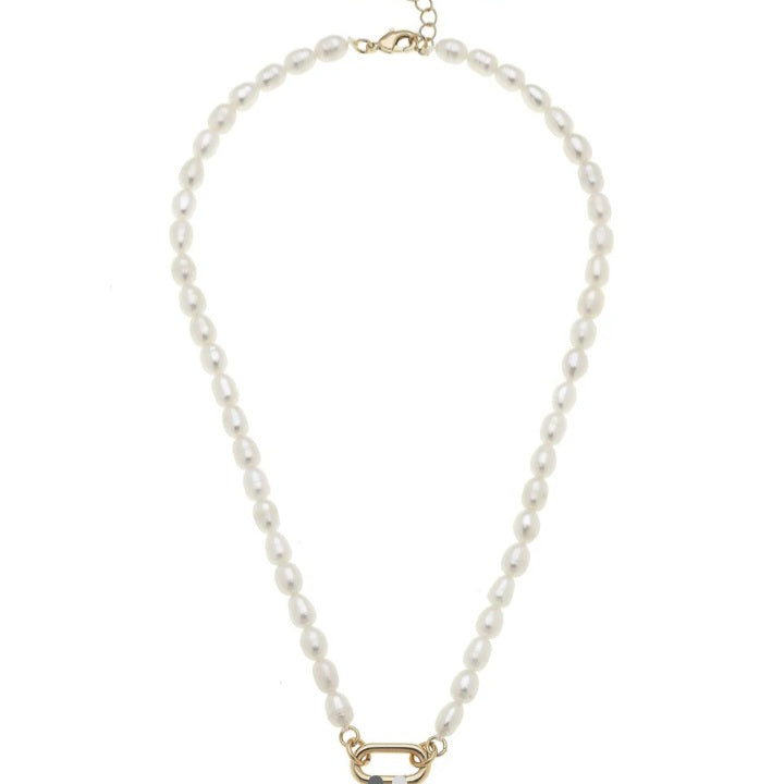 Piper Pearl Charm Necklace