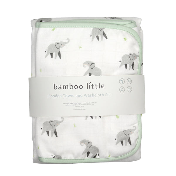 Elephant Hooded Towel Set