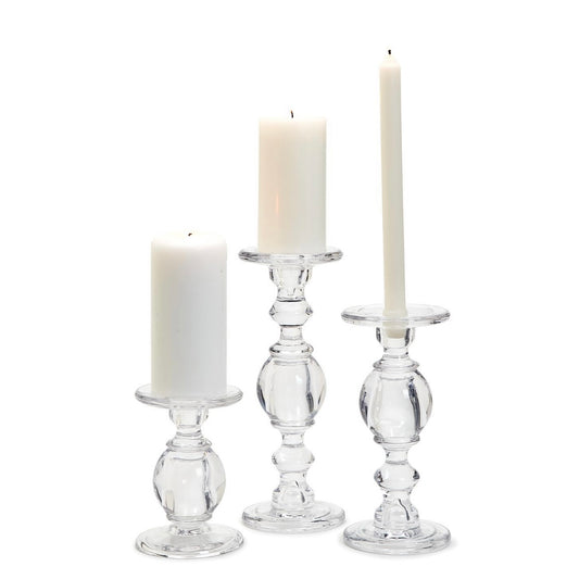 Glass Candlesticks
