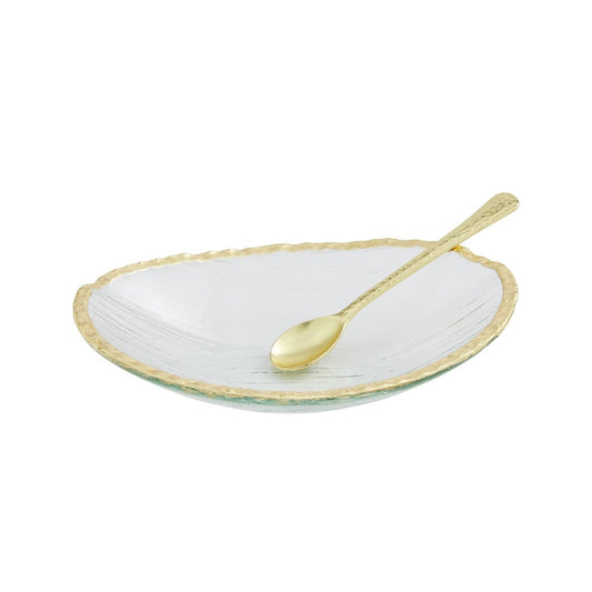 Gold Rim Glass Bowl Set