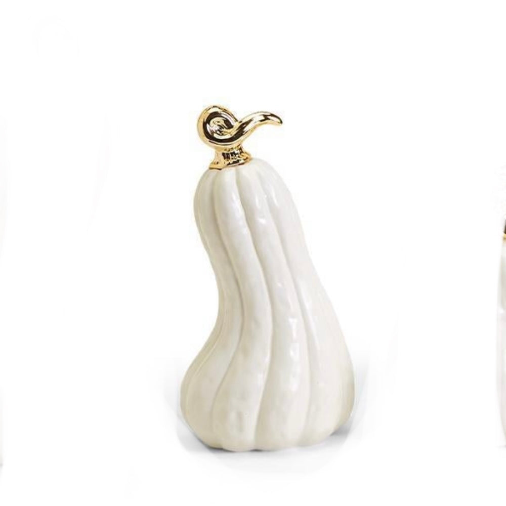 White Ceramic Pumpkin