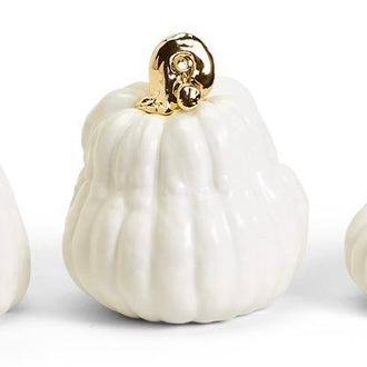 White Ceramic Pumpkin
