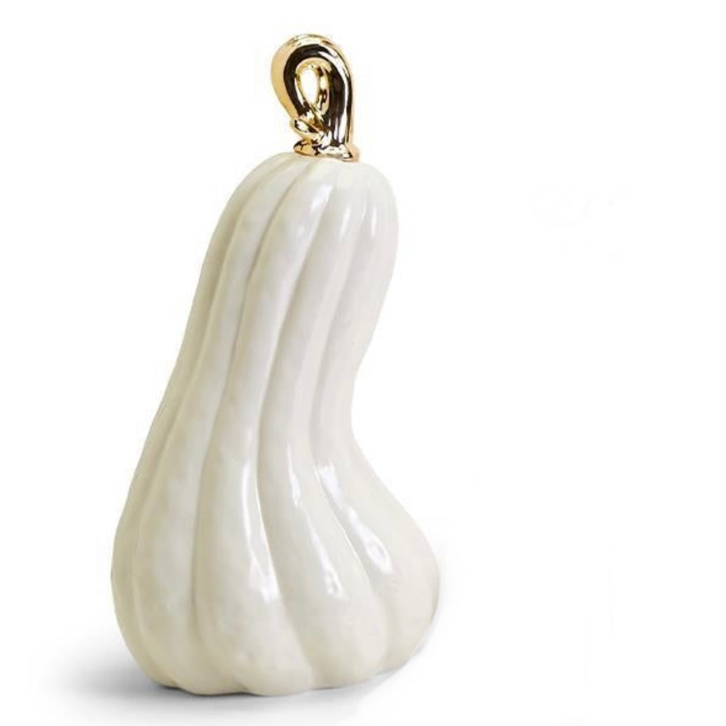 White Ceramic Pumpkin