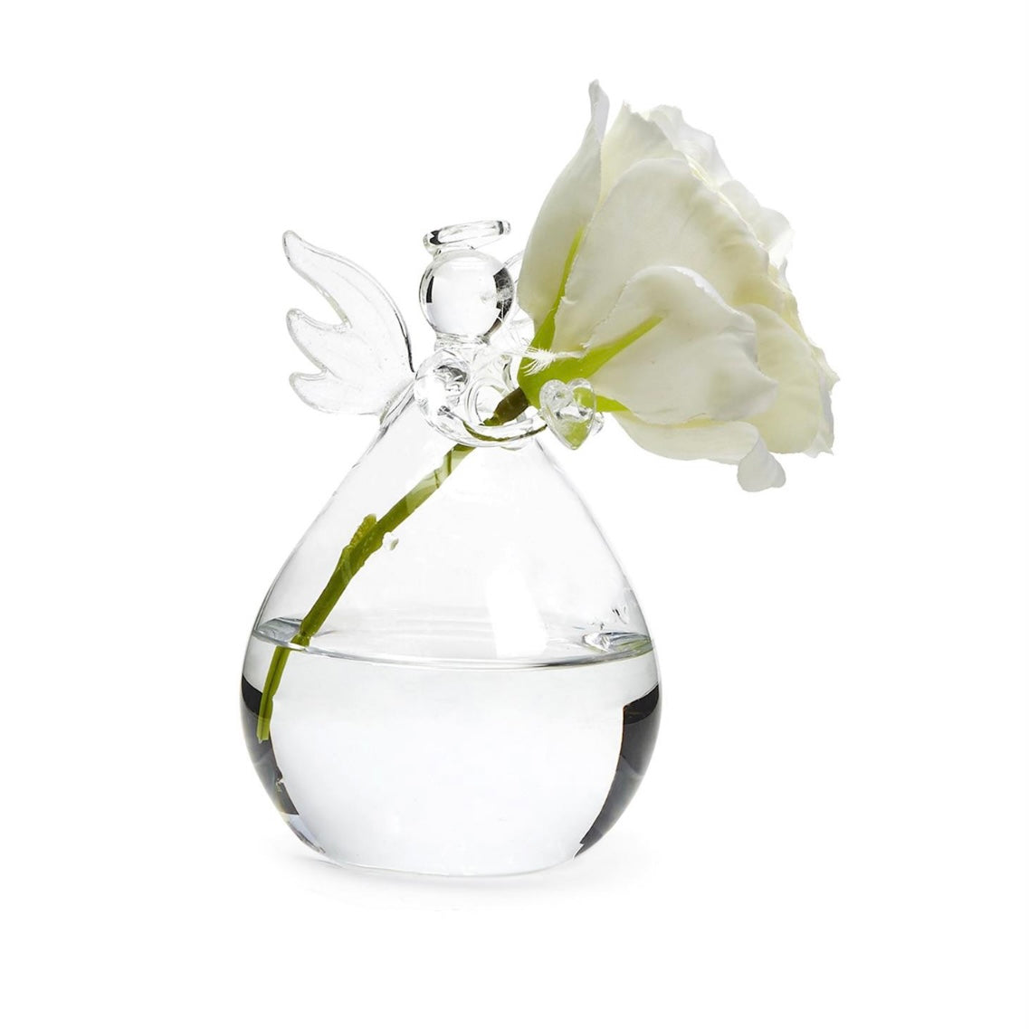 Glass Angel Bud Vase
