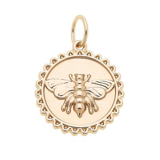 Bumblebee Medallion Charm