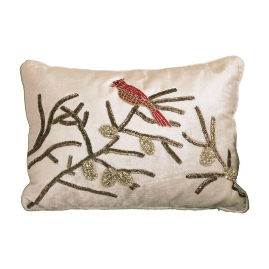 Holiday Throw Pillow Cardinal