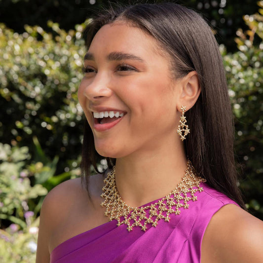 Jasmine Drop Pearl Earrings