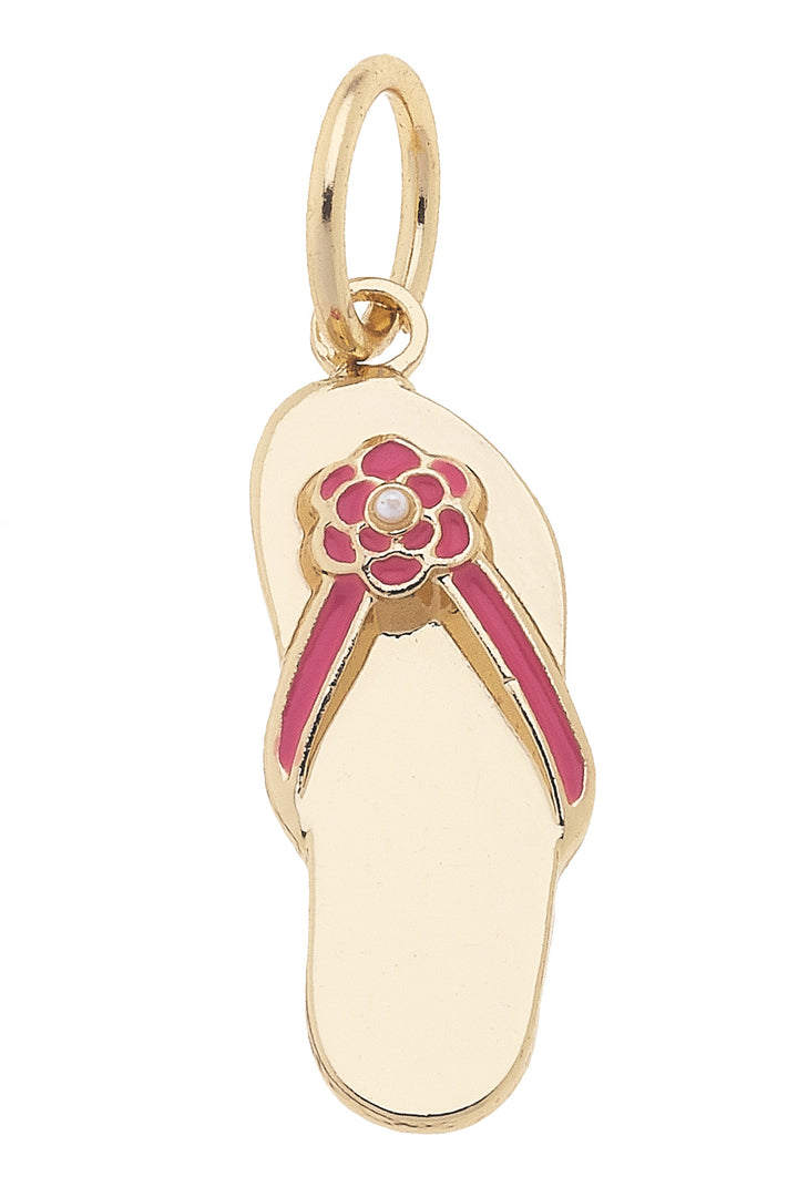 Fip Flop Charm in Shiny Gold