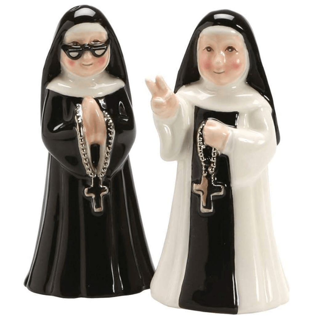 Nuns Salt & Pepper Shaker Set