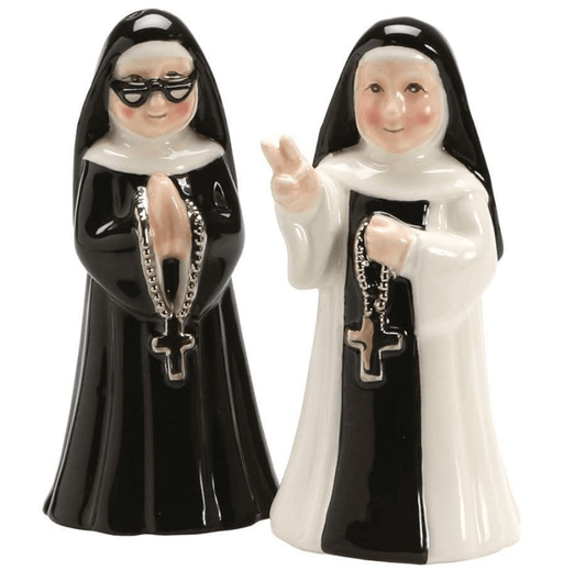 Nuns Salt & Pepper Shaker Set