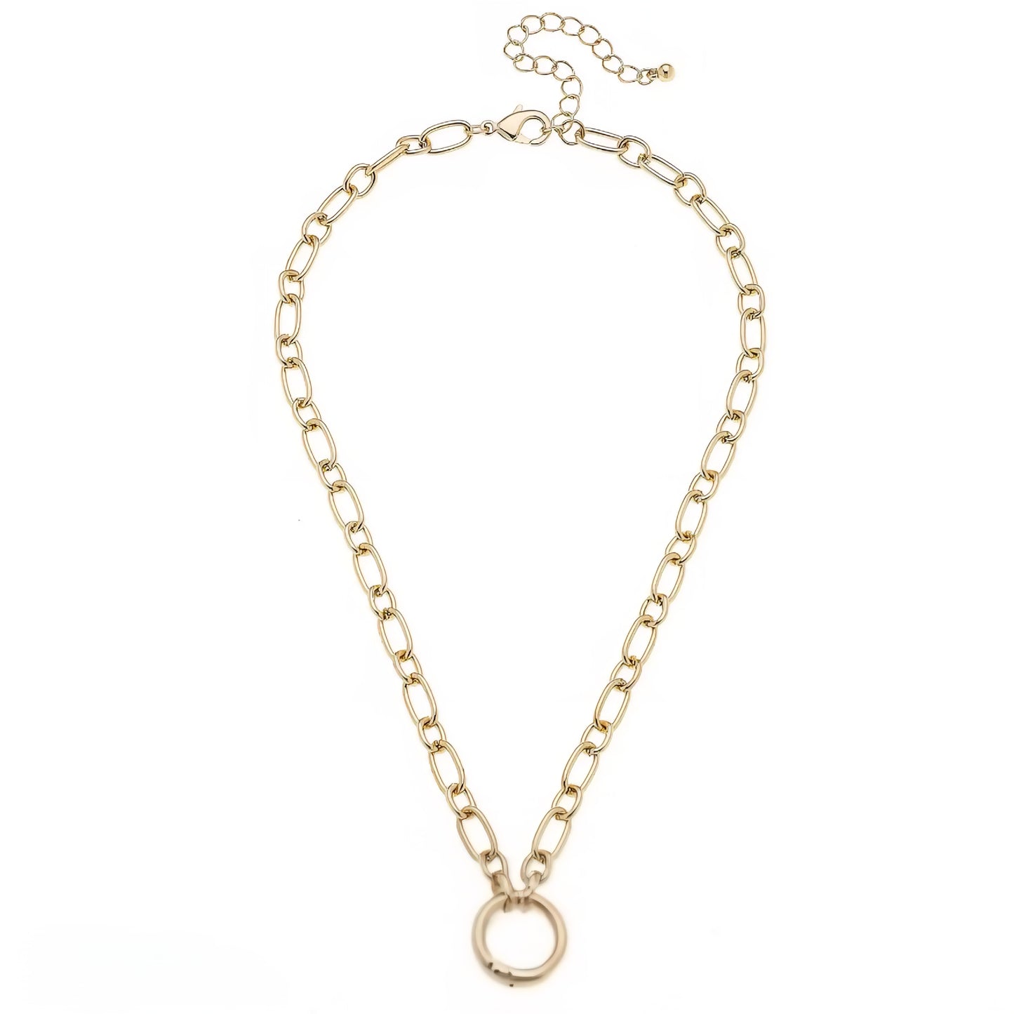 Sasha Charm Necklace Base Shiny Gold