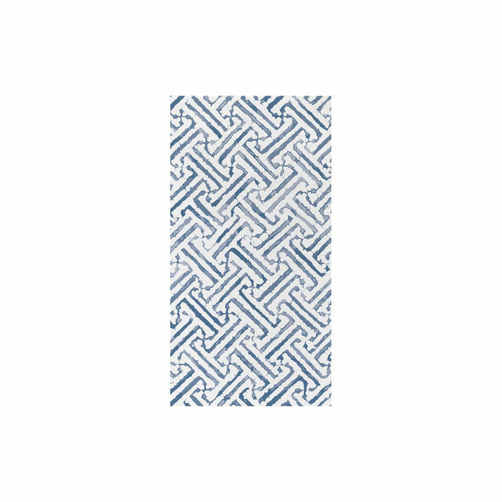 Papersoft Napkins Greek Key Blue Guest Towels