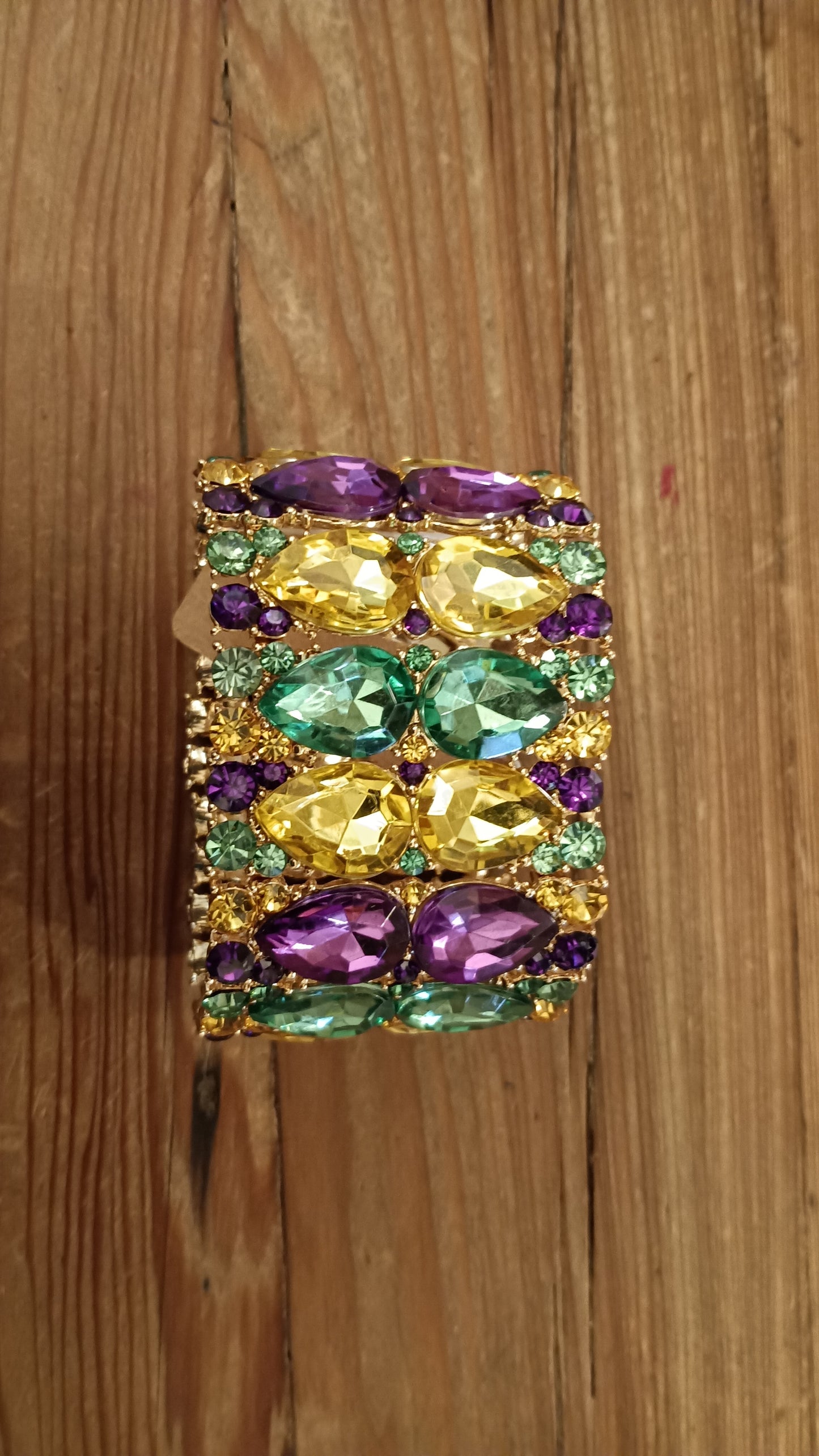 Mardi Gras Gem Bracelet