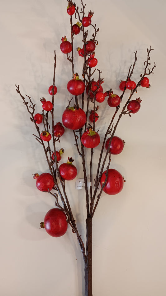 Pomegranate Spray Stem Red