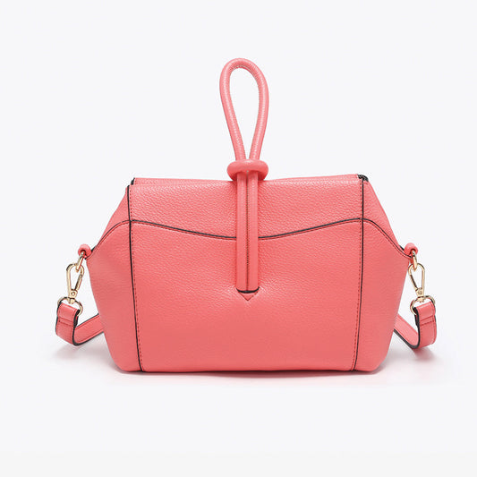 Lucille Top Handle Crossbody in Coral Pink