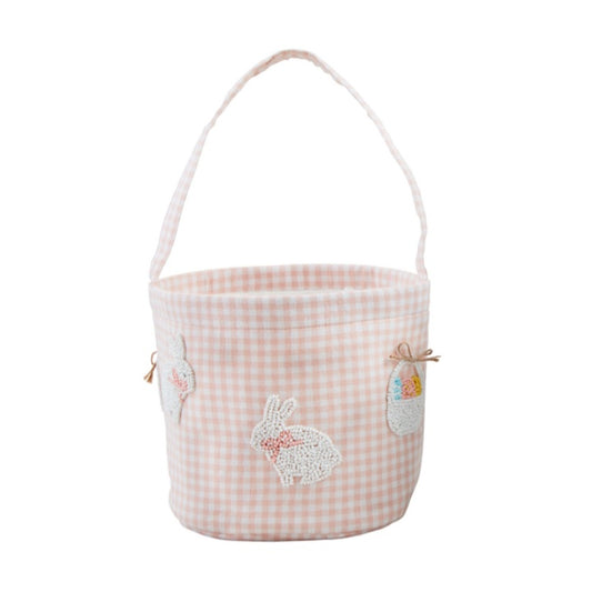 Pink Easter Beaded Bucket
