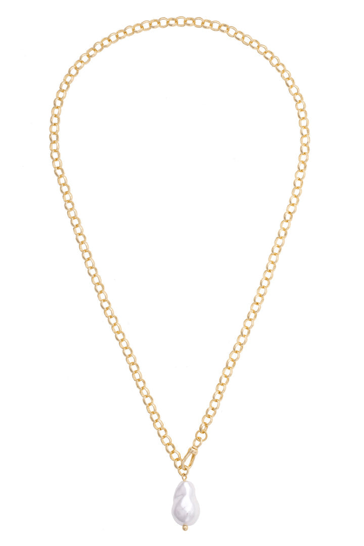 Elsa Pearl Pendant Convertible Necklace in Ivory