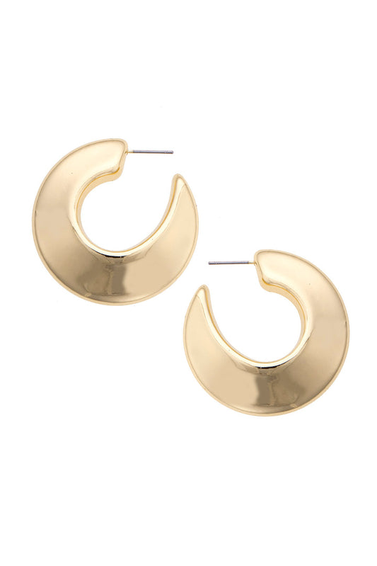 Francesca Crescent Hoop Earrings