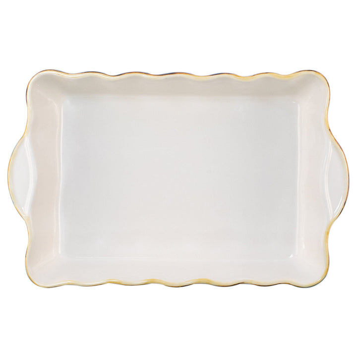 Italian Bakers Blue Large Rectangular Baker