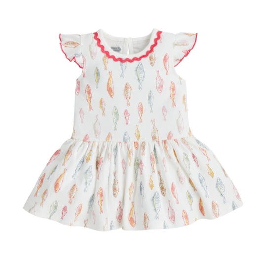 Fish Print T-Shirt Dress