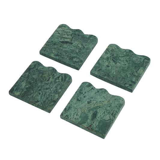 Teal Marble Coasters
