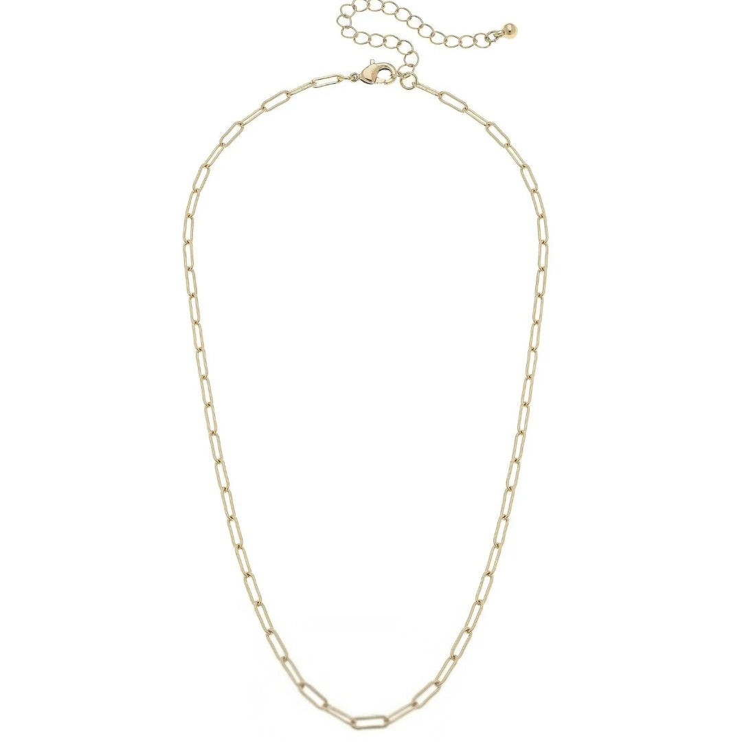 Celia Paperclip Chain Charm Necklace
