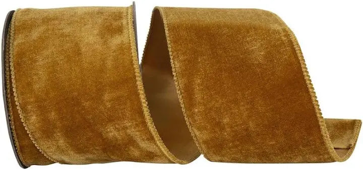 Luxe Plush Velvet Caramel Ribbon