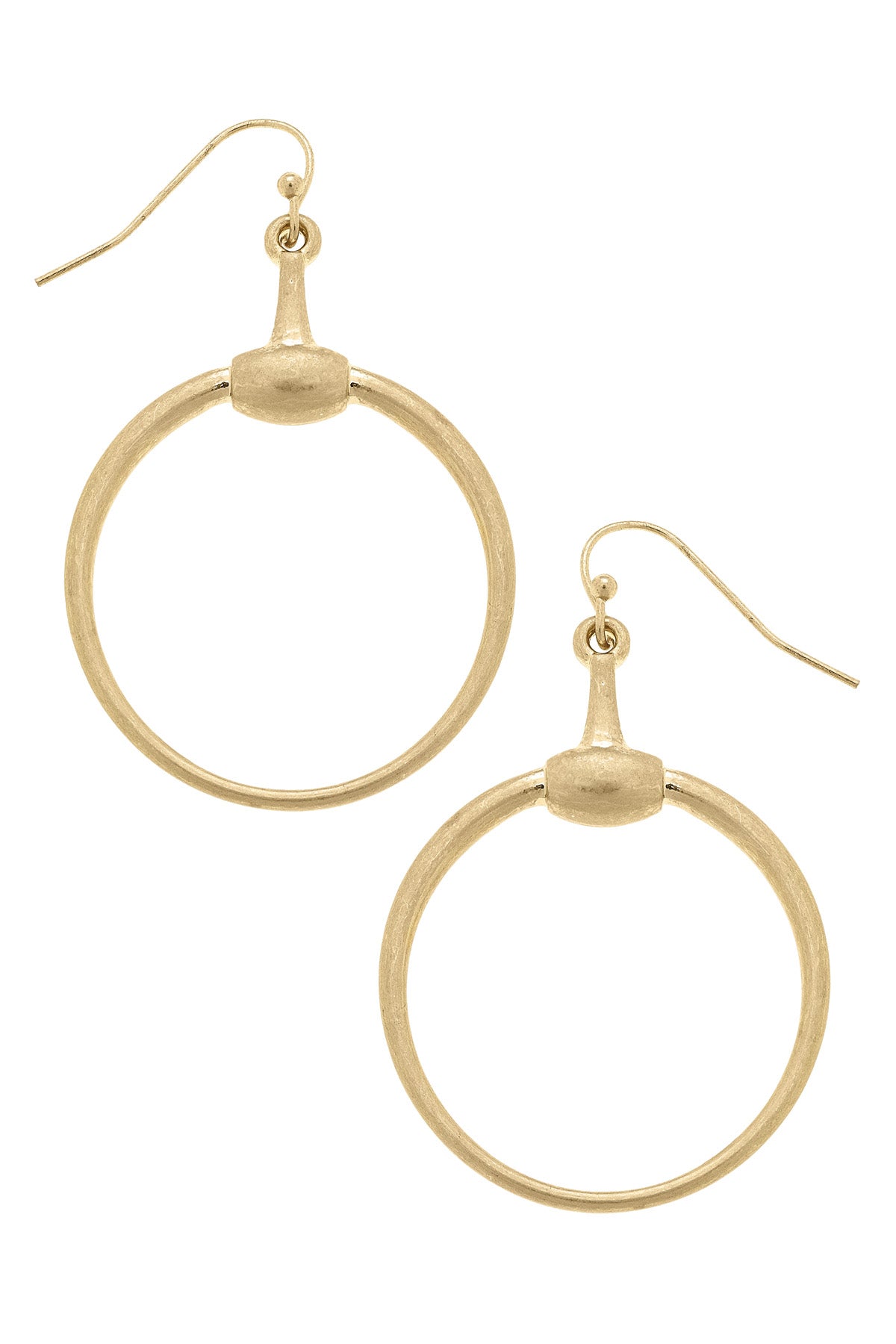 Peyton Horsebit Earrings in Gold