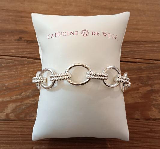 Cleopatra Regal Link Bracelet Silver
