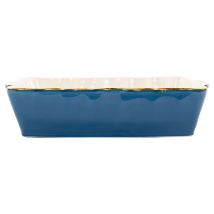 Italian Bakers Blue Large Rectangular Baker