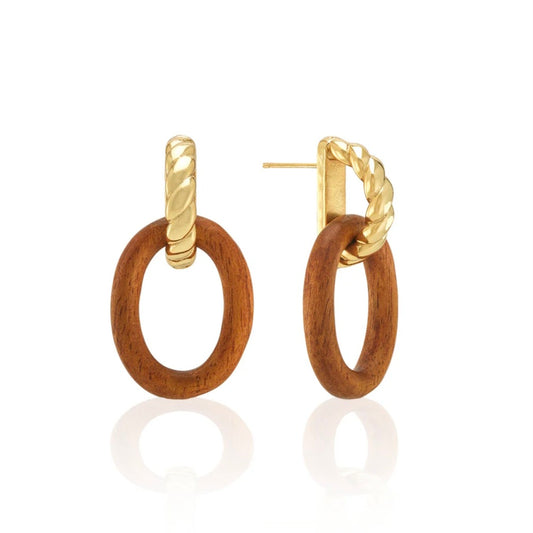 Earth Goddess Link Drop Earrings