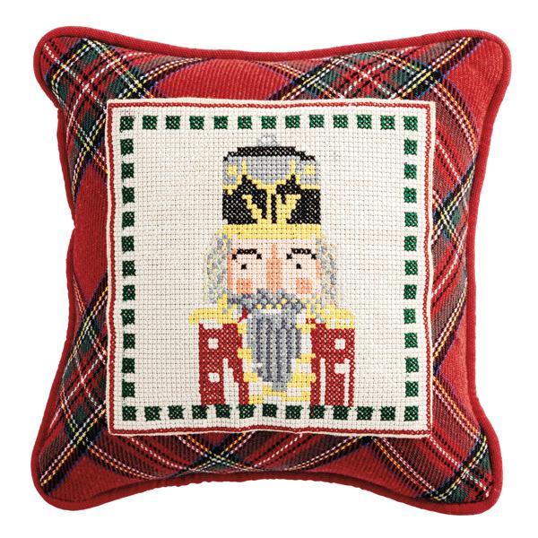 Needlepoint Nutcracker Pillow