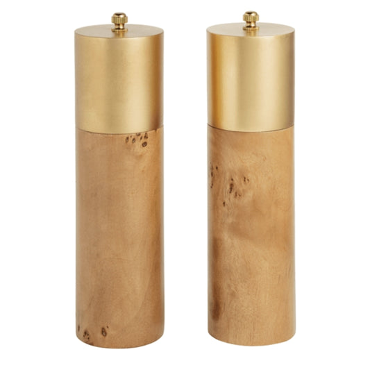 Burl Salt and Pepper Grinders