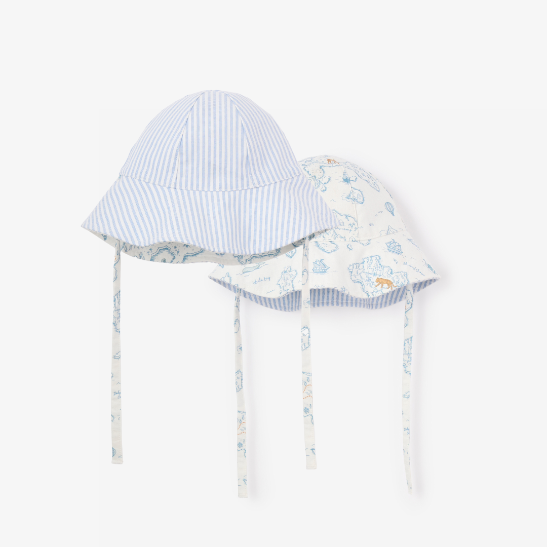 Reversible Map Print Sunhat