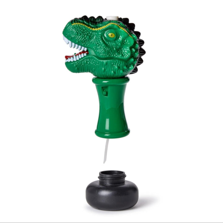 T-Rex LED Illuminating Bubble Wand Blower with Refillable Solution