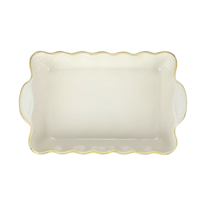 Italian Bakers White Medium Rectangular Baker