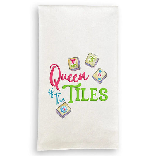 Queen of the Tiles Dish Towel