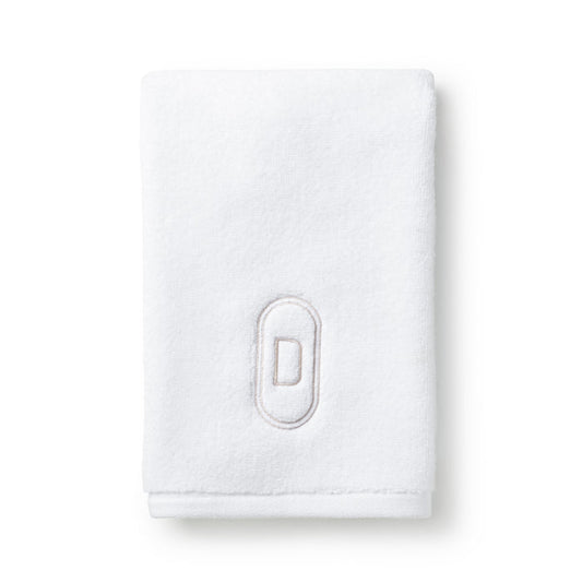 Oval Monogram Embroidered Fingertip Towel