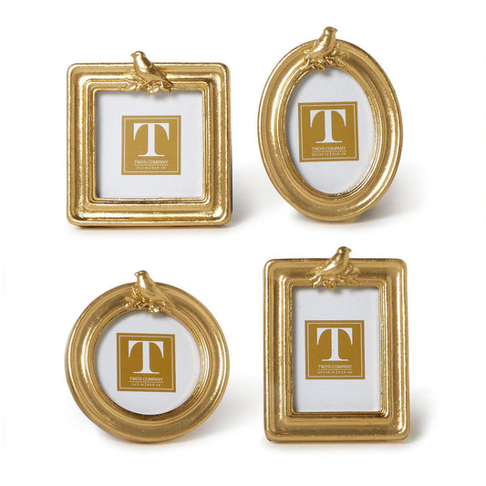 Gold Bird Mini Photo Frames