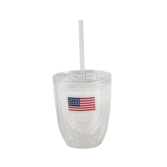 Flag Embroidered Tumbler